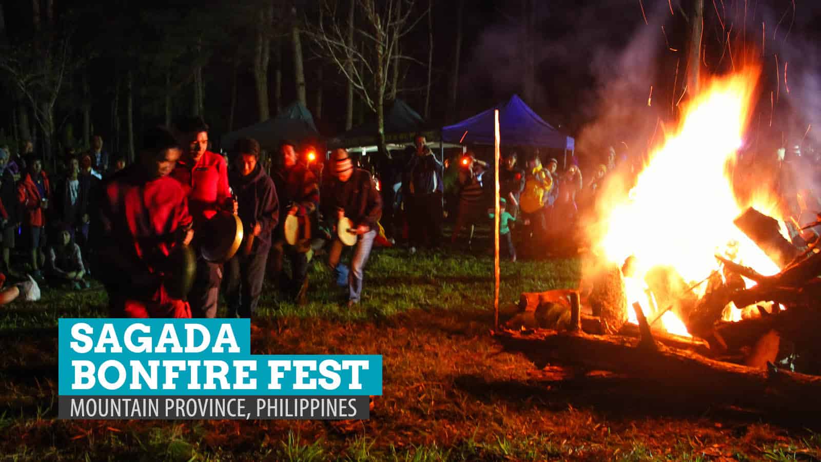 菲律宾山省的萨加达篝火节