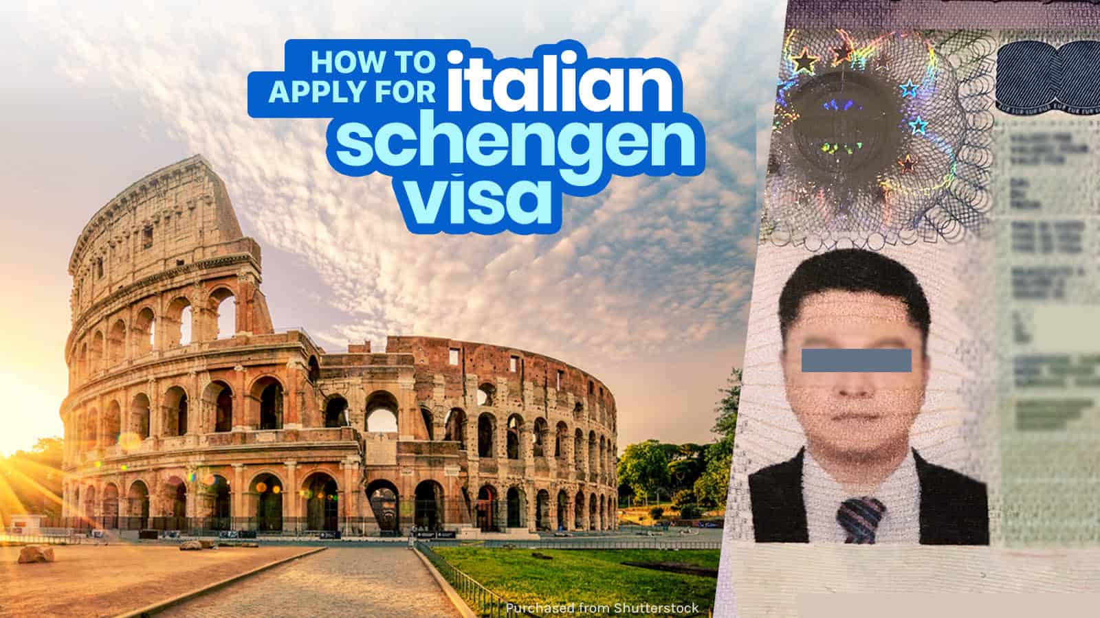 意大利申根签证要求和申请流程(VIA中心)