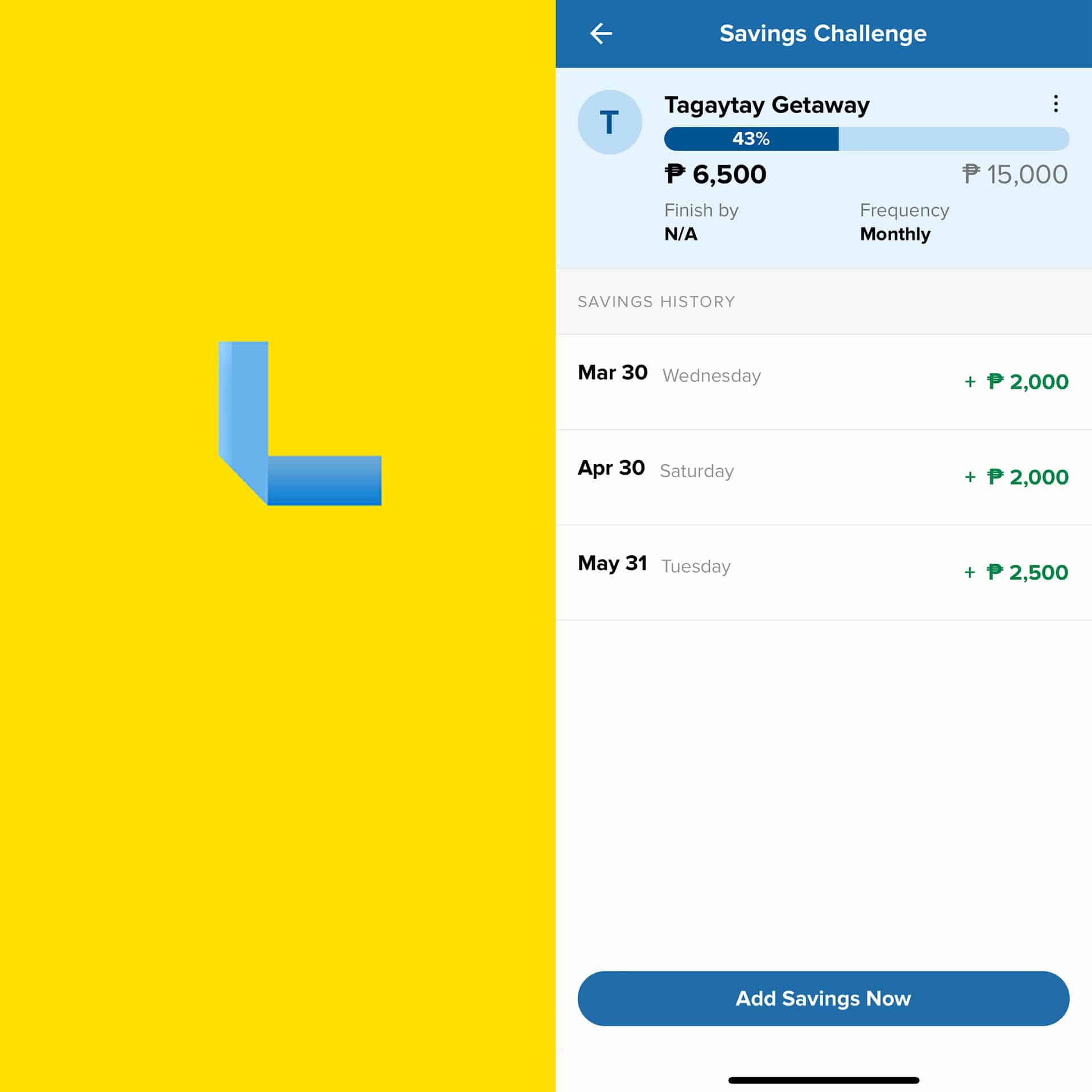 LISTA App Savings Tagaytay